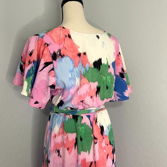 *SOLD* Ava & Viv Floral Hi Low Ruffle Flutter Sleeve Dress XXL - Picture 8 of 10